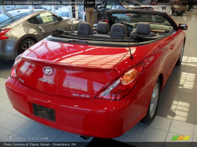 Absolutely Red / Dark Stone 2005 Toyota Solara SLE V6 Convertible
