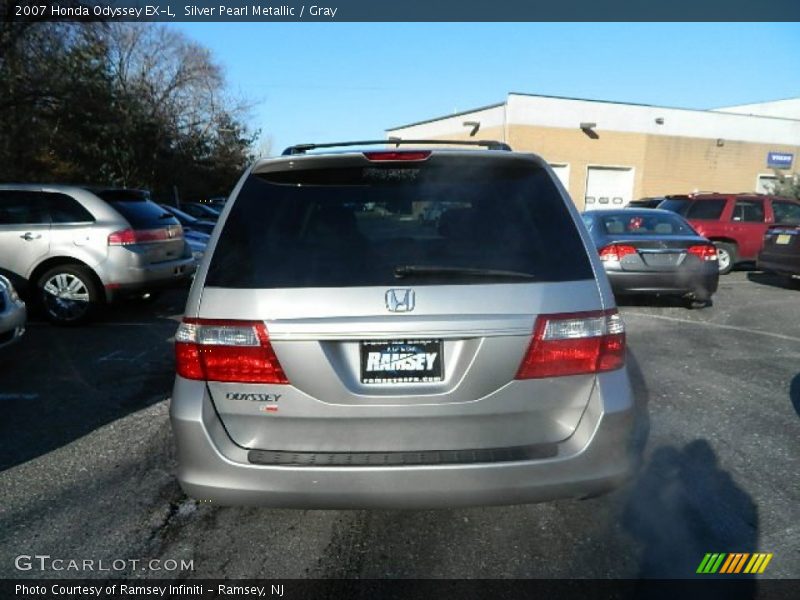 Silver Pearl Metallic / Gray 2007 Honda Odyssey EX-L
