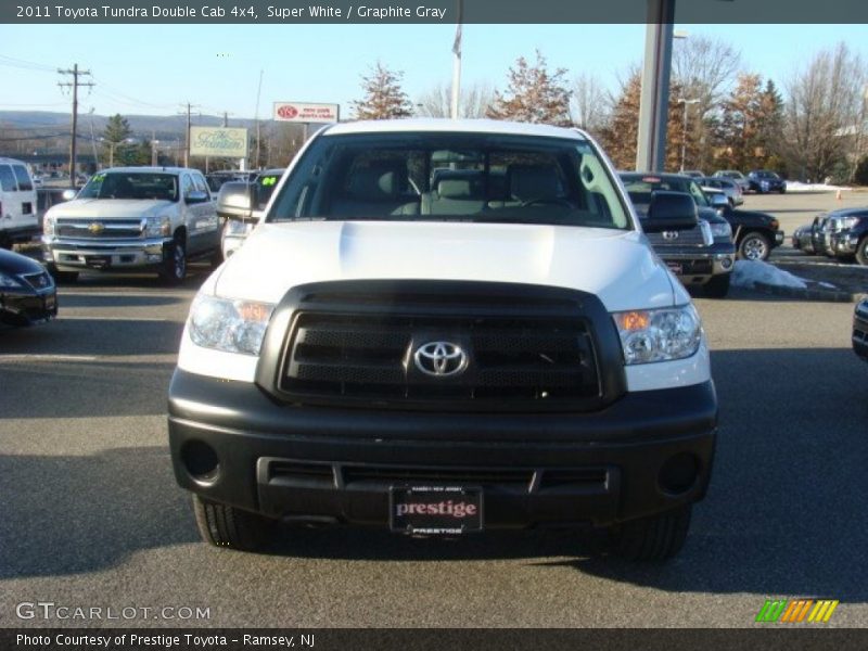 Super White / Graphite Gray 2011 Toyota Tundra Double Cab 4x4