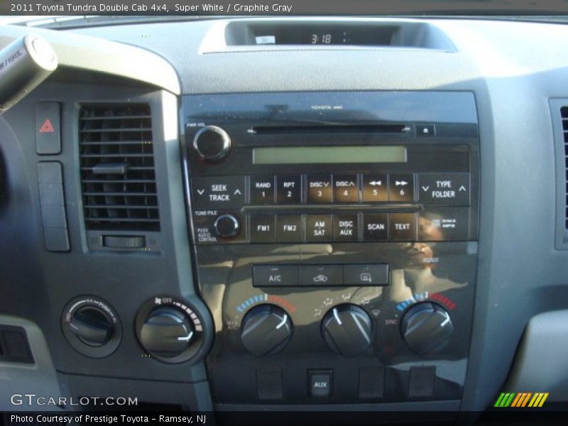 Super White / Graphite Gray 2011 Toyota Tundra Double Cab 4x4