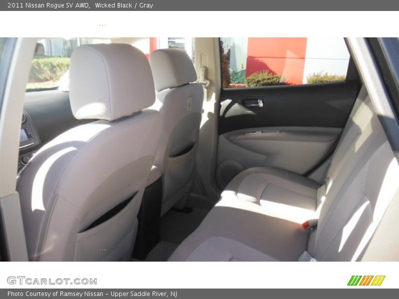 Wicked Black / Gray 2011 Nissan Rogue SV AWD