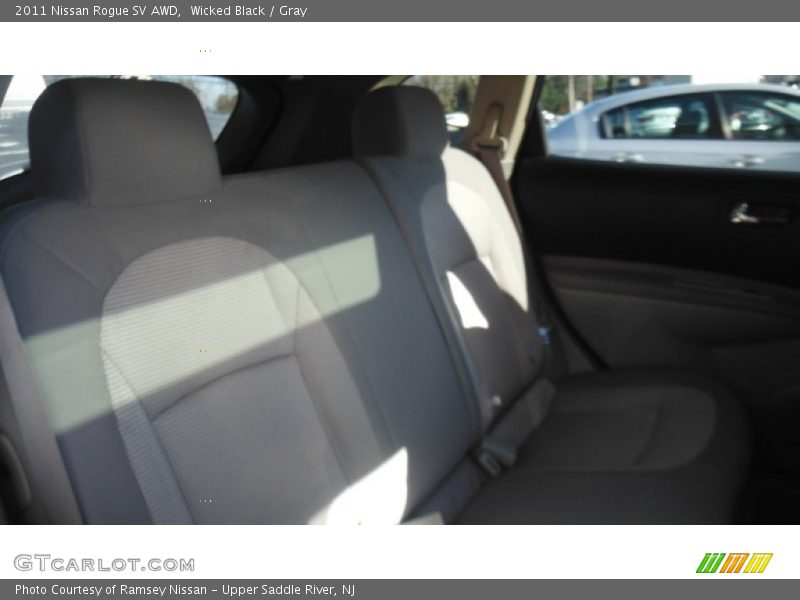 Wicked Black / Gray 2011 Nissan Rogue SV AWD