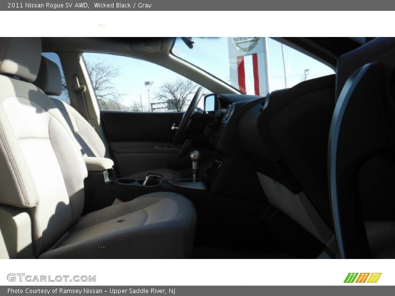 Wicked Black / Gray 2011 Nissan Rogue SV AWD