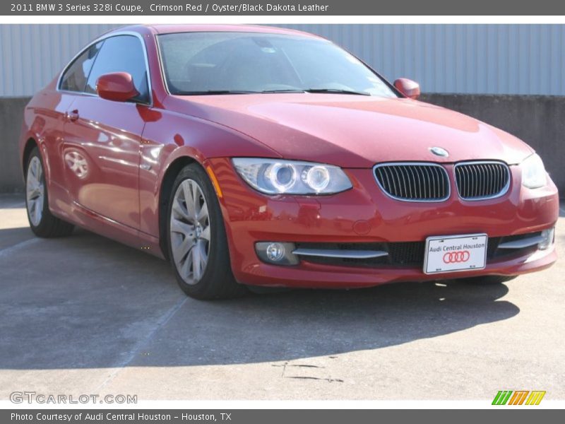 Crimson Red / Oyster/Black Dakota Leather 2011 BMW 3 Series 328i Coupe