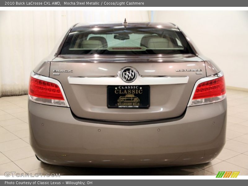Mocha Steel Metallic / Cocoa/Light Cashmere 2010 Buick LaCrosse CXL AWD
