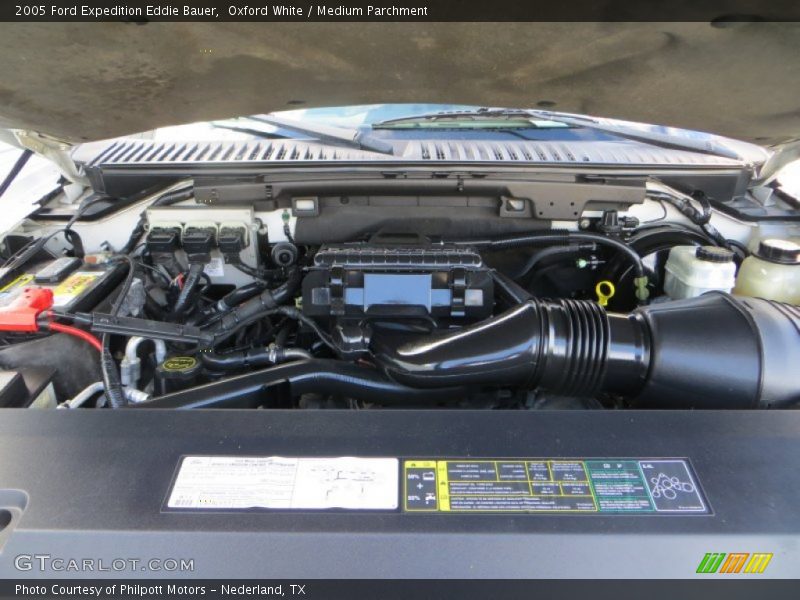Oxford White / Medium Parchment 2005 Ford Expedition Eddie Bauer