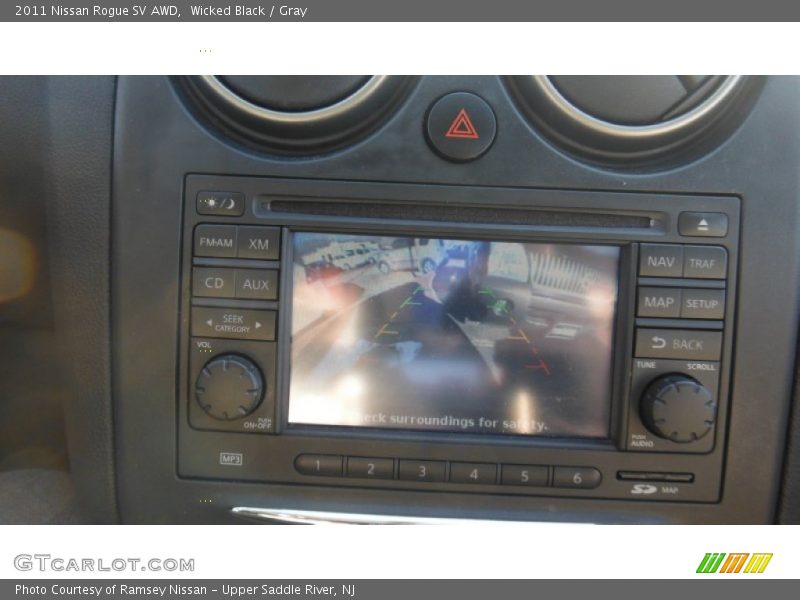 Wicked Black / Gray 2011 Nissan Rogue SV AWD