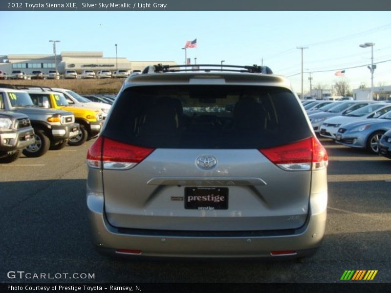 Silver Sky Metallic / Light Gray 2012 Toyota Sienna XLE