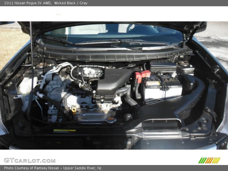 Wicked Black / Gray 2011 Nissan Rogue SV AWD
