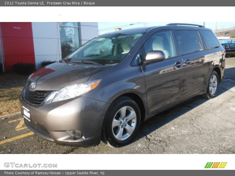 Predawn Gray Mica / Bisque 2012 Toyota Sienna LE