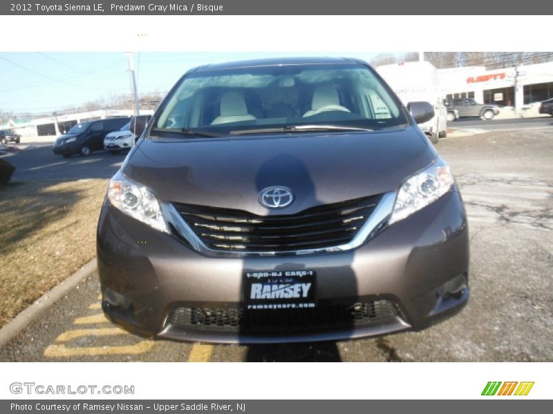 Predawn Gray Mica / Bisque 2012 Toyota Sienna LE