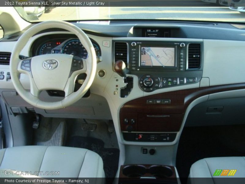 Silver Sky Metallic / Light Gray 2012 Toyota Sienna XLE