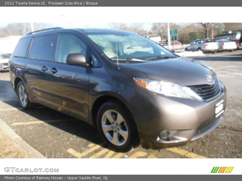 Predawn Gray Mica / Bisque 2012 Toyota Sienna LE