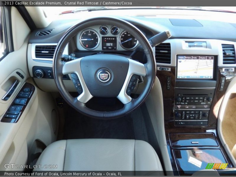 Crystal Red Tintcoat / Cashmere/Cocoa 2013 Cadillac Escalade Premium