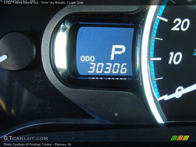 Silver Sky Metallic / Light Gray 2012 Toyota Sienna XLE
