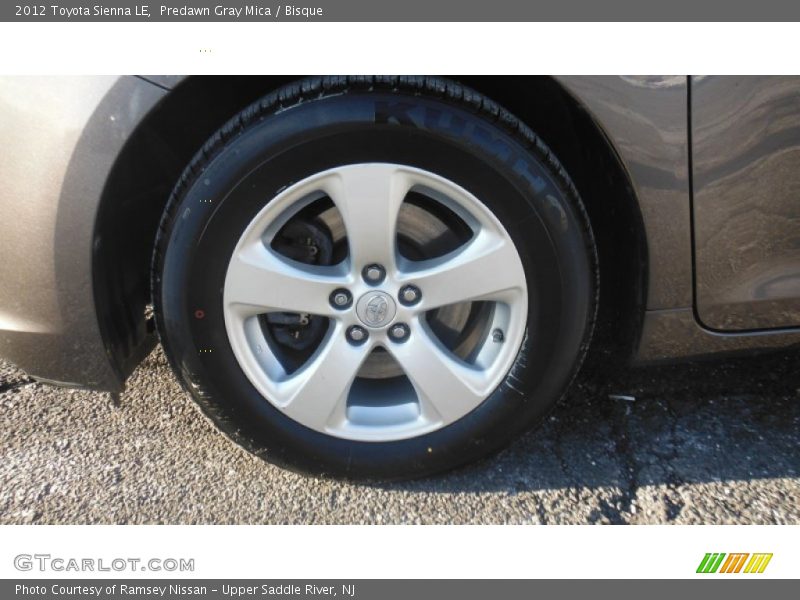 Predawn Gray Mica / Bisque 2012 Toyota Sienna LE