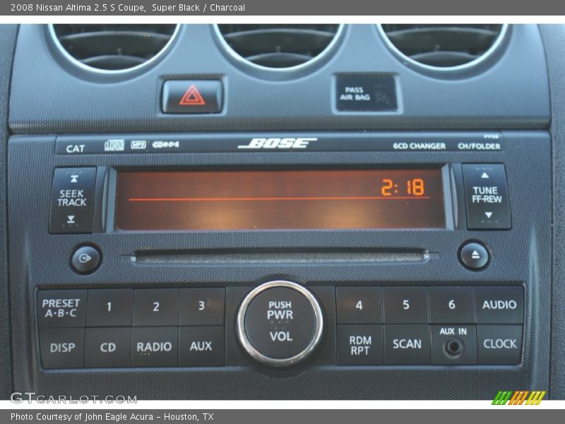 Super Black / Charcoal 2008 Nissan Altima 2.5 S Coupe