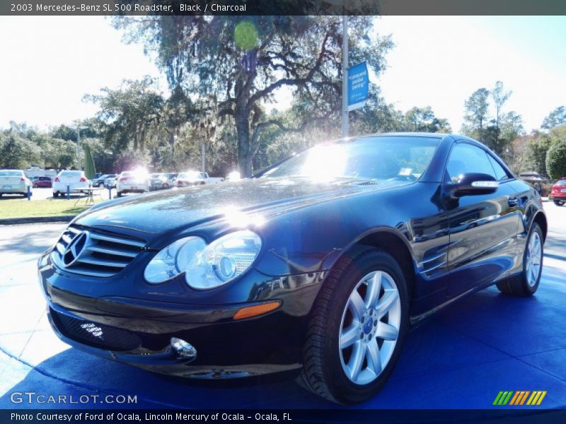 Black / Charcoal 2003 Mercedes-Benz SL 500 Roadster