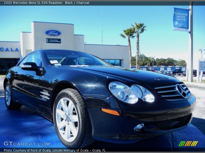 Black / Charcoal 2003 Mercedes-Benz SL 500 Roadster