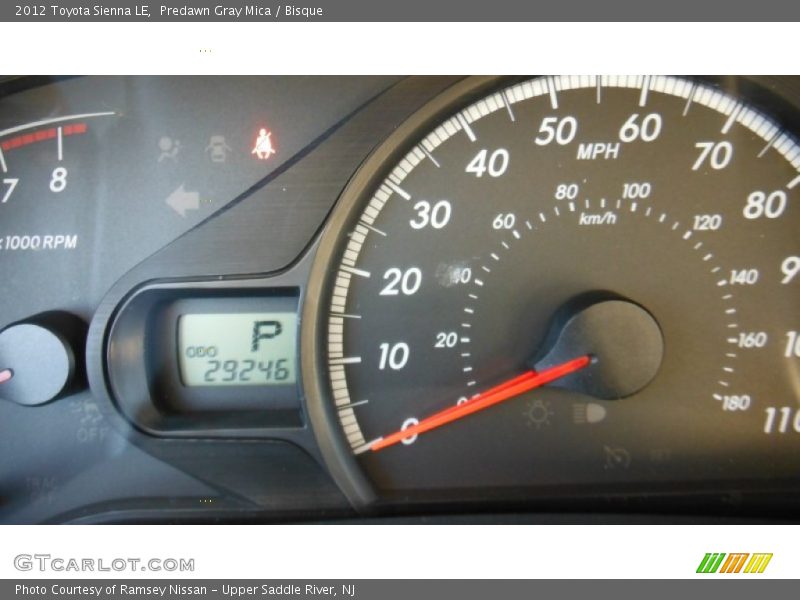 Predawn Gray Mica / Bisque 2012 Toyota Sienna LE