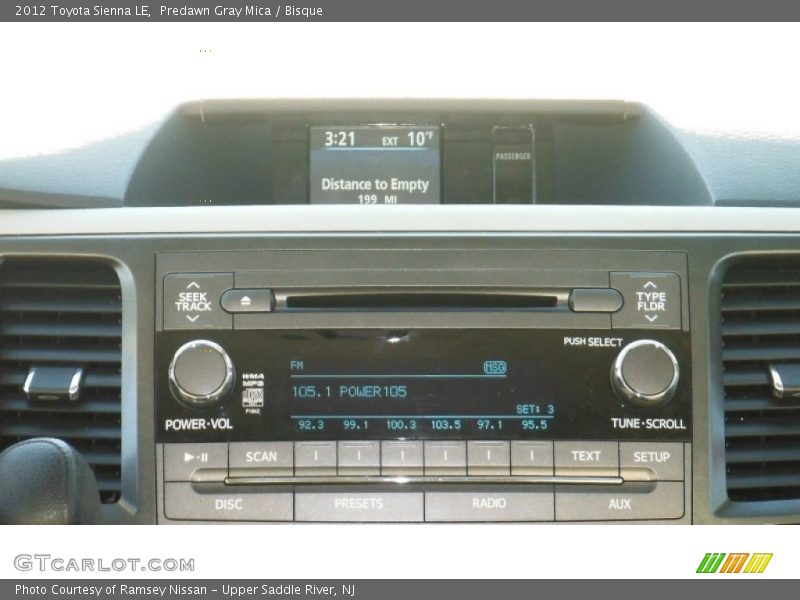 Predawn Gray Mica / Bisque 2012 Toyota Sienna LE