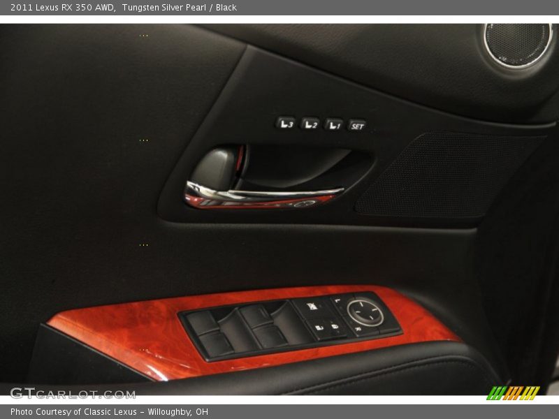 Tungsten Silver Pearl / Black 2011 Lexus RX 350 AWD
