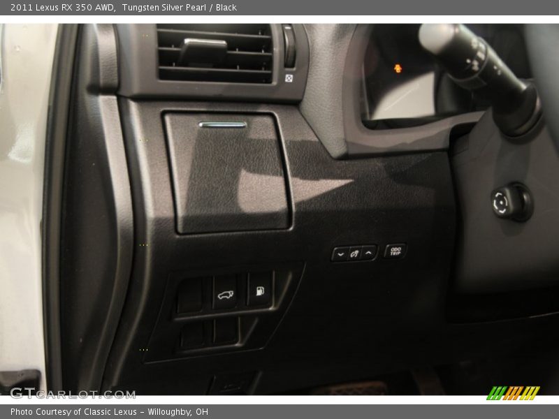 Tungsten Silver Pearl / Black 2011 Lexus RX 350 AWD