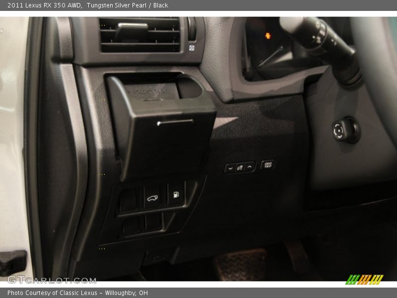 Tungsten Silver Pearl / Black 2011 Lexus RX 350 AWD