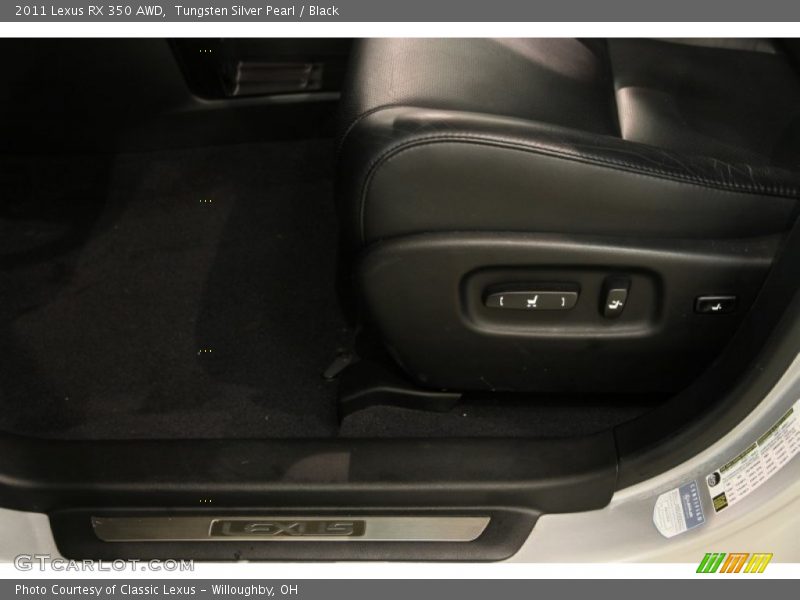 Tungsten Silver Pearl / Black 2011 Lexus RX 350 AWD