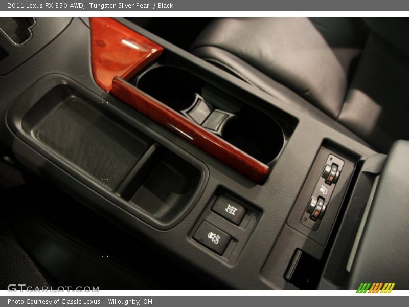 Tungsten Silver Pearl / Black 2011 Lexus RX 350 AWD