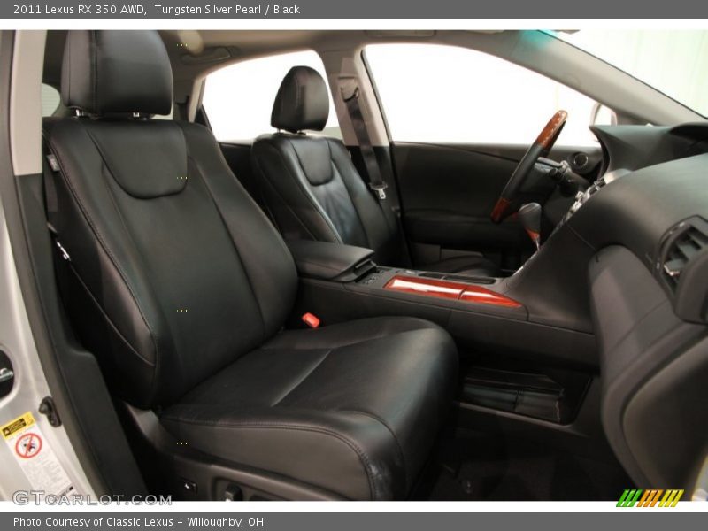 Tungsten Silver Pearl / Black 2011 Lexus RX 350 AWD
