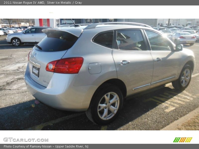 Silver Ice Metallic / Gray 2011 Nissan Rogue SV AWD