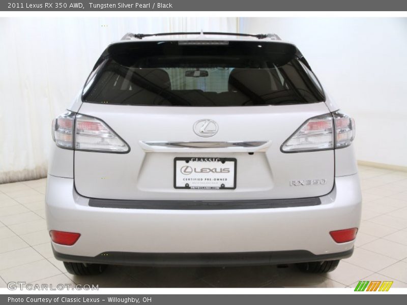 Tungsten Silver Pearl / Black 2011 Lexus RX 350 AWD