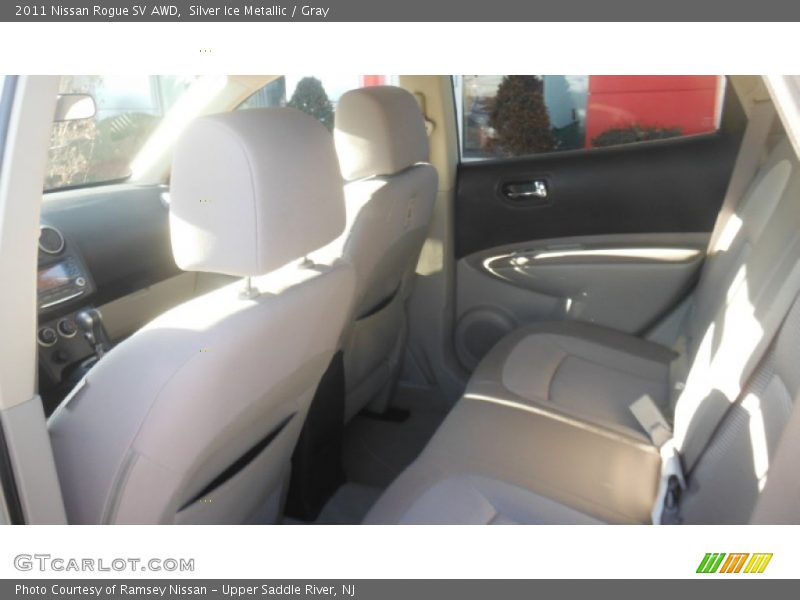 Silver Ice Metallic / Gray 2011 Nissan Rogue SV AWD
