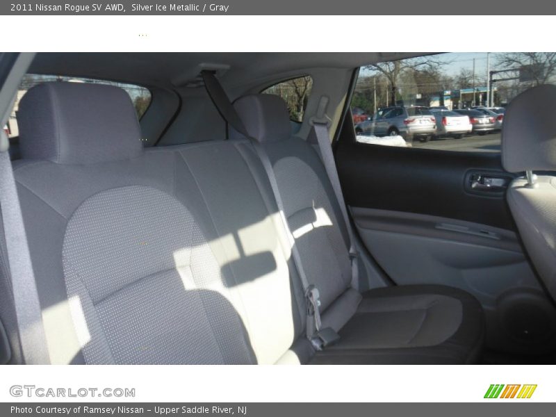 Silver Ice Metallic / Gray 2011 Nissan Rogue SV AWD