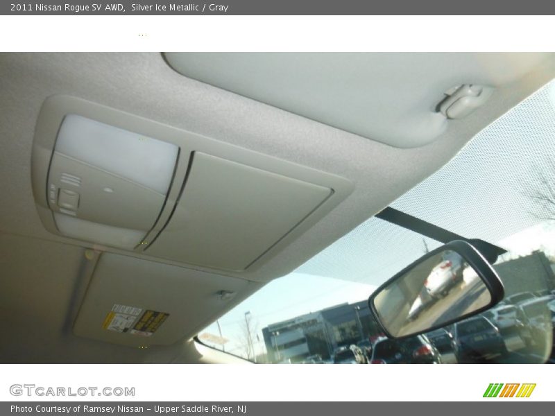 Silver Ice Metallic / Gray 2011 Nissan Rogue SV AWD