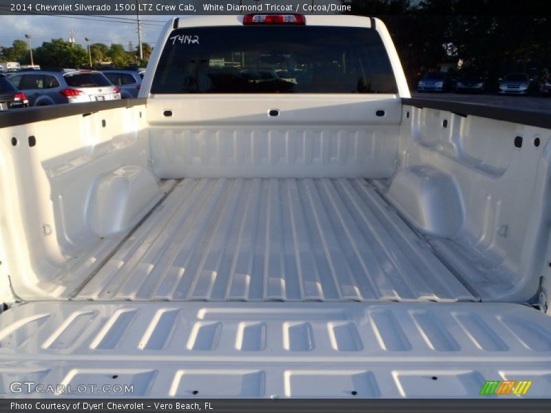 White Diamond Tricoat / Cocoa/Dune 2014 Chevrolet Silverado 1500 LTZ Crew Cab