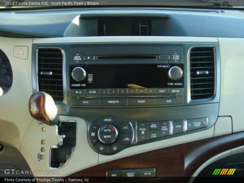 South Pacific Pearl / Bisque 2012 Toyota Sienna XLE