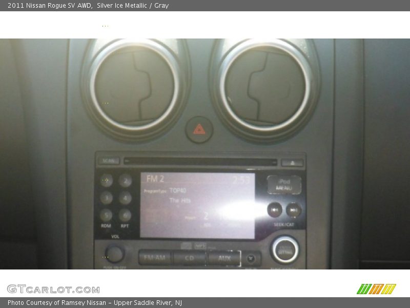 Silver Ice Metallic / Gray 2011 Nissan Rogue SV AWD