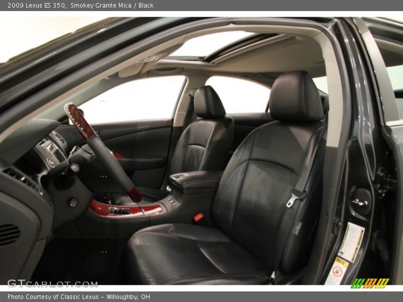 Smokey Granite Mica / Black 2009 Lexus ES 350