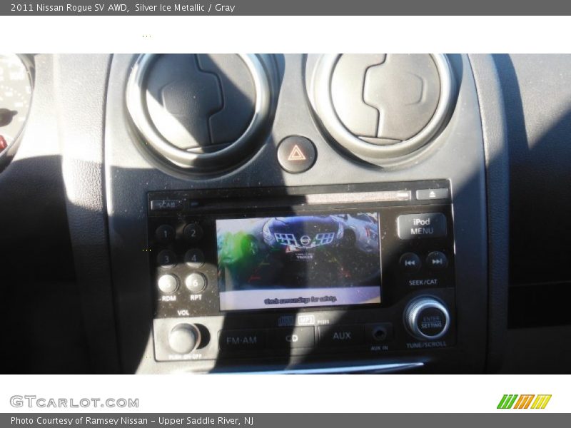Silver Ice Metallic / Gray 2011 Nissan Rogue SV AWD