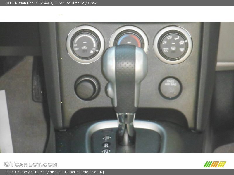 Silver Ice Metallic / Gray 2011 Nissan Rogue SV AWD