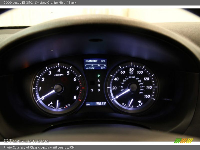 Smokey Granite Mica / Black 2009 Lexus ES 350