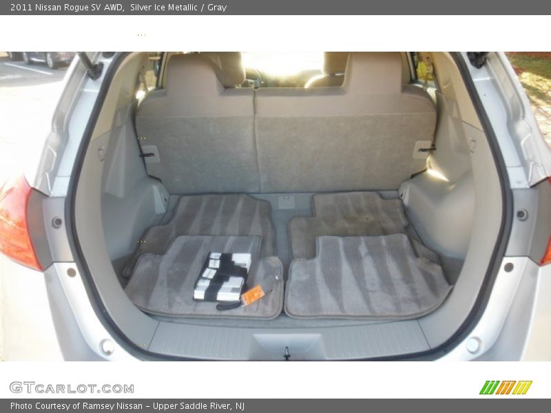 Silver Ice Metallic / Gray 2011 Nissan Rogue SV AWD