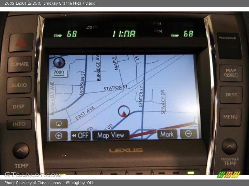 Smokey Granite Mica / Black 2009 Lexus ES 350