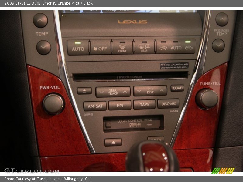 Smokey Granite Mica / Black 2009 Lexus ES 350