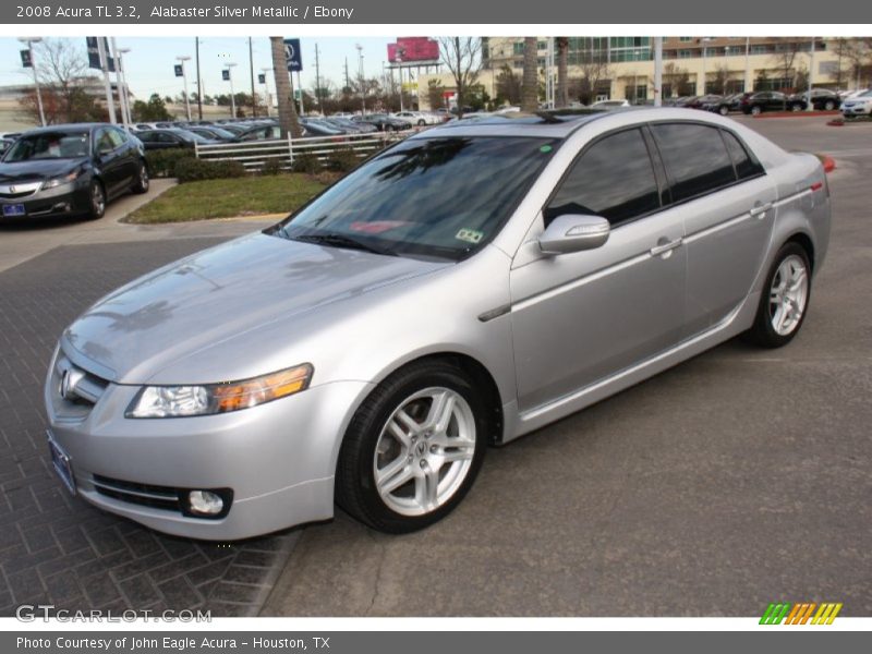 Alabaster Silver Metallic / Ebony 2008 Acura TL 3.2