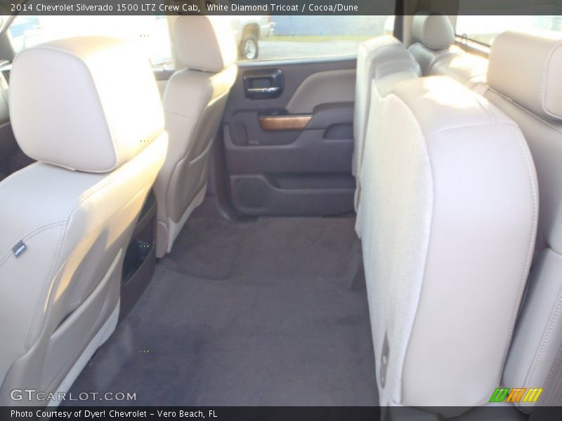 White Diamond Tricoat / Cocoa/Dune 2014 Chevrolet Silverado 1500 LTZ Crew Cab