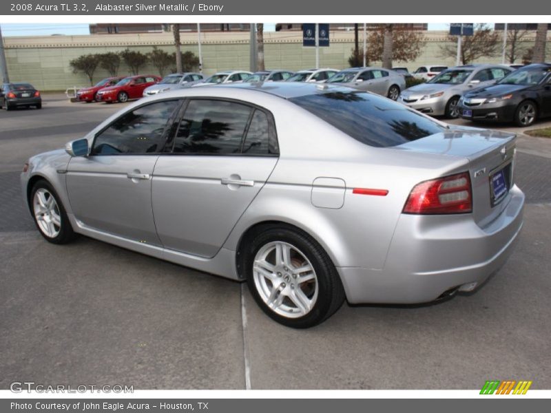 Alabaster Silver Metallic / Ebony 2008 Acura TL 3.2