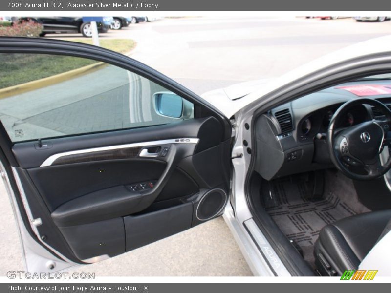 Alabaster Silver Metallic / Ebony 2008 Acura TL 3.2
